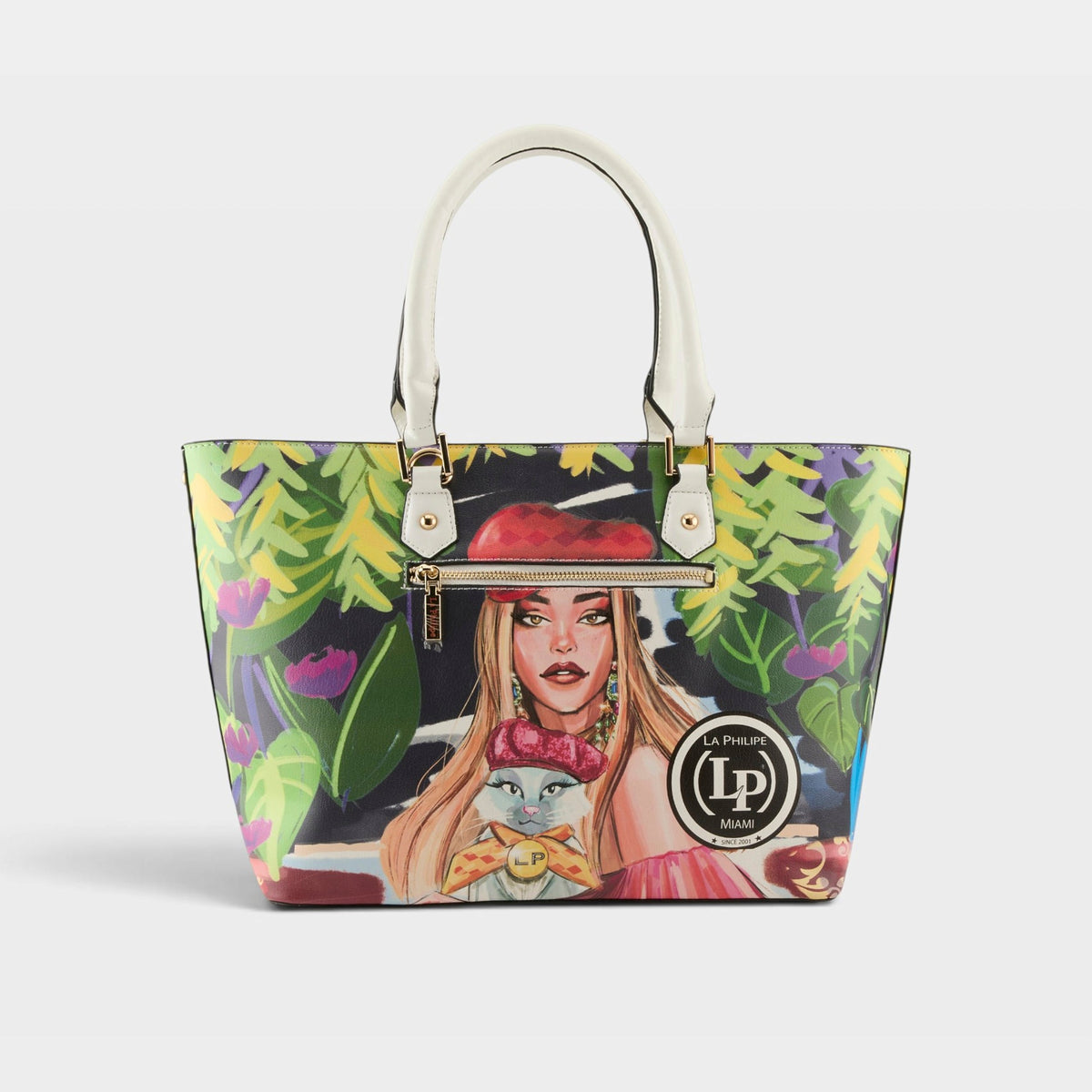 Spring Step Shoes LA PHILIPE LP1021-17 BLOOMING GARDEN HANDBAG-TOTE